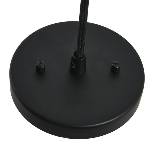 Hello Honey® Robert Stevenson Lighting Marson 15" Clear Glass & Matte Black Metal Ceiling Light